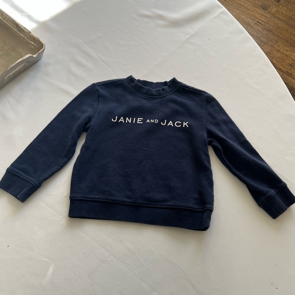 Janie and Jack 2T Navy Crewneck